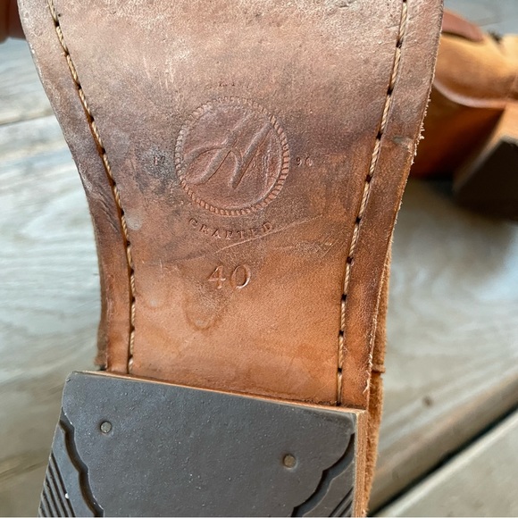 H by Hudson Lumo tan leather ankle boots | size 40 - Picture 6 of 8